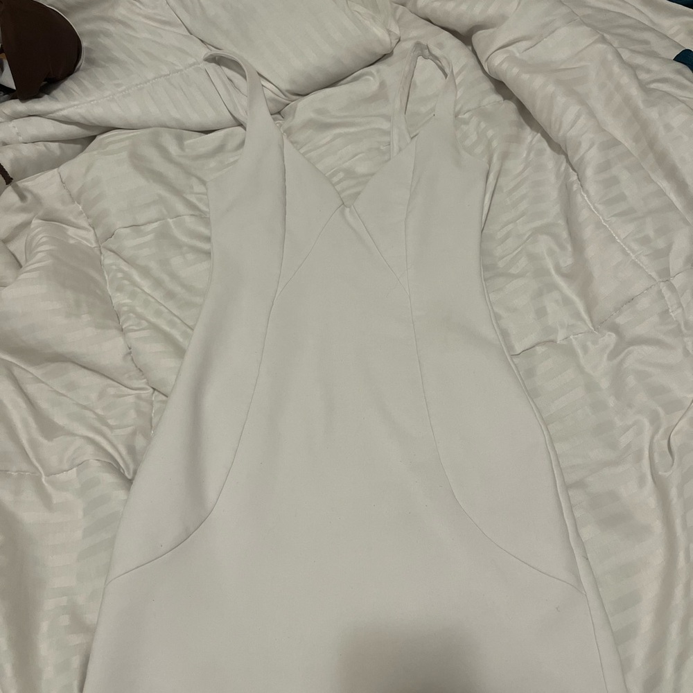 Zara White Sleeveless Dress